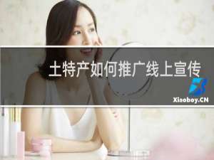土特产如何推广线上宣传