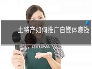 土特产如何推广自媒体赚钱