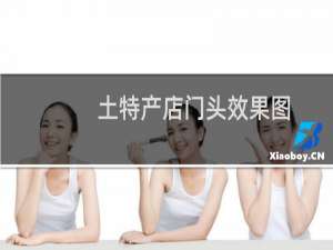 土特产店门头效果图