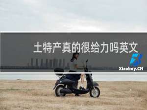 土特产真的很给力吗英文