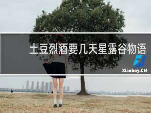 土豆烈酒要几天星露谷物语