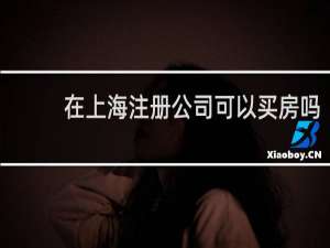 在上海注册公司可以买房吗