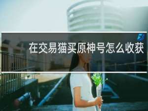 在交易猫买原神号怎么收获