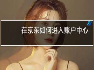 在京东如何进入账户中心