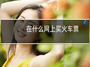 在什么网上买火车票