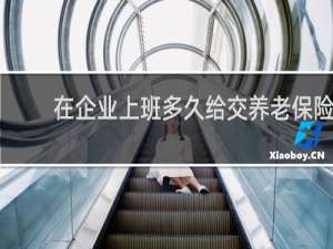 在企业上班多久给交养老保险