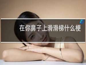在你鼻子上滑滑梯什么梗