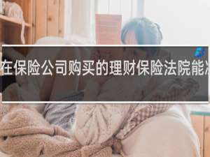 在保险公司购买的理财保险法院能冻结吗