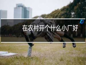 在农村开个什么小厂好
