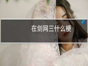 在剑网三什么梗