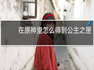 在原神里怎么得到公主之匣