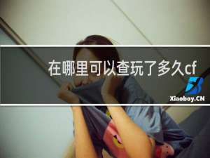 在哪里可以查玩了多久cf