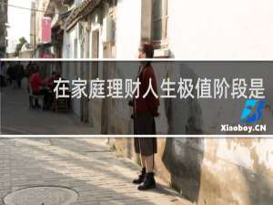 在家庭理财人生极值阶段是