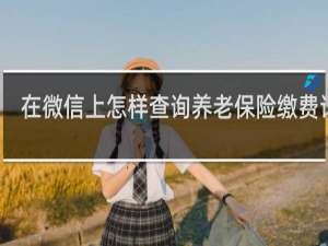 在微信上怎样查询养老保险缴费记录