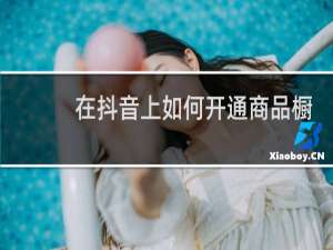 在抖音上如何开通商品橱窗