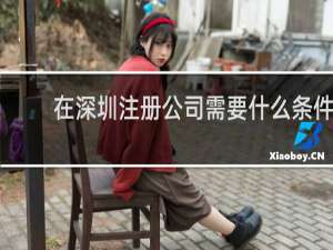 在深圳注册公司需要什么条件