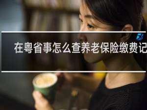 在粤省事怎么查养老保险缴费记录
