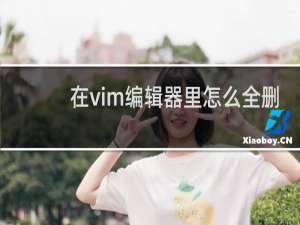 在vim编辑器里怎么全删