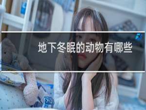 地下冬眠的动物有哪些