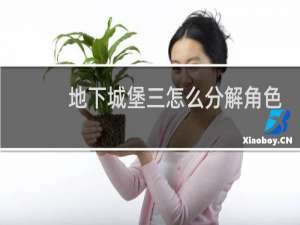 地下城堡三怎么分解角色