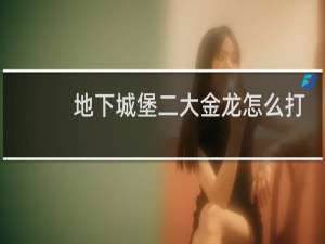 地下城堡二大金龙怎么打
