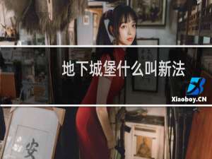 地下城堡什么叫新法
