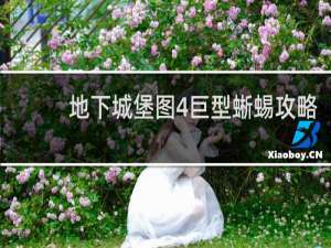地下城堡图4巨型蜥蜴攻略