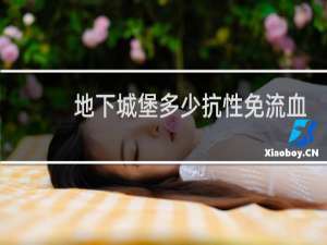地下城堡多少抗性免流血