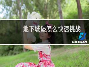 地下城堡怎么快速挑战