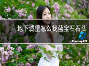 地下城堡怎么找蓝宝石石头