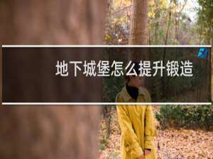 地下城堡怎么提升锻造