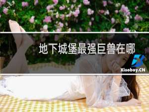地下城堡最强巨兽在哪