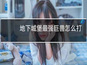 地下城堡最强巨兽怎么打