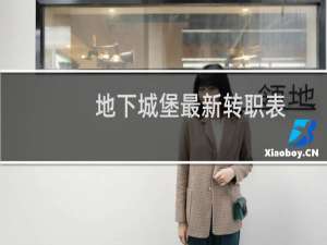 地下城堡最新转职表