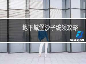 地下城堡沙子统领攻略