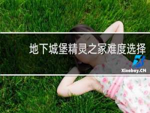 地下城堡精灵之冢难度选择