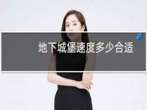 地下城堡速度多少合适
