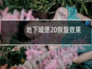 地下城堡 恢复效果
