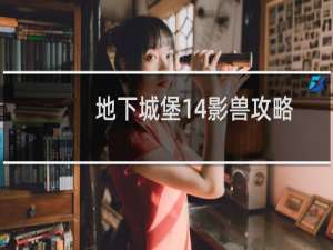 地下城堡14影兽攻略