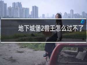 地下城堡2兽王怎么过不了