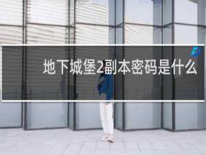 地下城堡2副本密码是什么