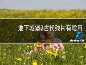 地下城堡2古代残片有啥用