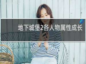 地下城堡2各人物属性成长