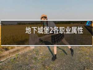 地下城堡2各职业属性