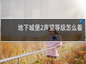 地下城堡2声望等级怎么看