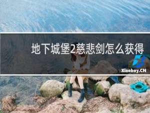 地下城堡2慈悲剑怎么获得