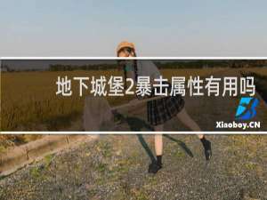 地下城堡2暴击属性有用吗