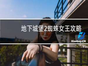 地下城堡2蜘蛛女王攻略