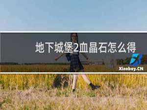 地下城堡2血晶石怎么得