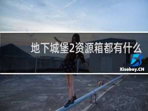 地下城堡2资源箱都有什么